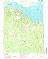 Claremont Virginia Historical topographic map, 1:24000 scale, 7.5 X 7.5 Minute, Year 1966