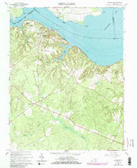 Claremont Virginia Historical topographic map, 1:24000 scale, 7.5 X 7.5 Minute, Year 1966