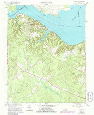Claremont Virginia Historical topographic map, 1:24000 scale, 7.5 X 7.5 Minute, Year 1966