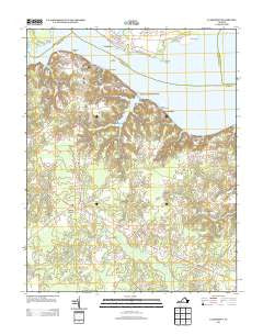 Claremont Virginia Historical topographic map, 1:24000 scale, 7.5 X 7.5 Minute, Year 2013