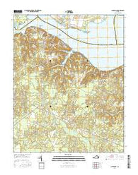 Claremont Virginia Current topographic map, 1:24000 scale, 7.5 X 7.5 Minute, Year 2016