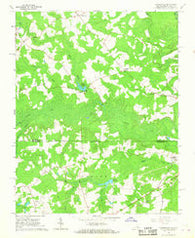 Claresville Virginia Historical topographic map, 1:24000 scale, 7.5 X 7.5 Minute, Year 1966
