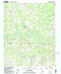 Claresville Virginia Historical topographic map, 1:24000 scale, 7.5 X 7.5 Minute, Year 1997