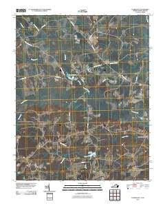 Claresville Virginia Historical topographic map, 1:24000 scale, 7.5 X 7.5 Minute, Year 2010