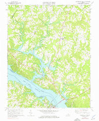 Clarksville North Virginia Historical topographic map, 1:24000 scale, 7.5 X 7.5 Minute, Year 1968
