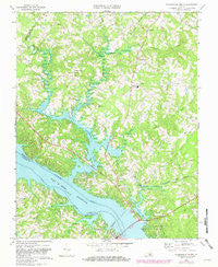 Clarksville North Virginia Historical topographic map, 1:24000 scale, 7.5 X 7.5 Minute, Year 1968