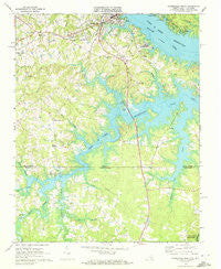 Clarksville South Virginia Historical topographic map, 1:24000 scale, 7.5 X 7.5 Minute, Year 1968