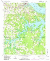 Clarksville South Virginia Historical topographic map, 1:24000 scale, 7.5 X 7.5 Minute, Year 1968
