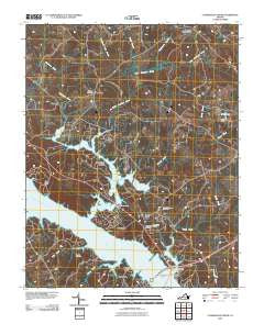 Clarksville North Virginia Historical topographic map, 1:24000 scale, 7.5 X 7.5 Minute, Year 2010