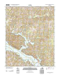 Clarksville North Virginia Historical topographic map, 1:24000 scale, 7.5 X 7.5 Minute, Year 2013