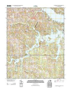 Clarksville South Virginia Historical topographic map, 1:24000 scale, 7.5 X 7.5 Minute, Year 2013