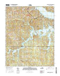 Clarksville South Virginia Current topographic map, 1:24000 scale, 7.5 X 7.5 Minute, Year 2016