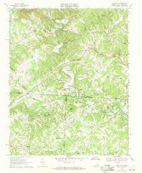 Claudville Virginia Historical topographic map, 1:24000 scale, 7.5 X 7.5 Minute, Year 1968