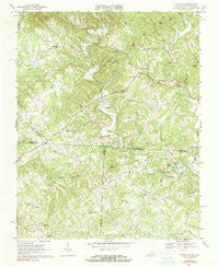 Claudville Virginia Historical topographic map, 1:24000 scale, 7.5 X 7.5 Minute, Year 1968