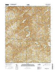Claudville Virginia Current topographic map, 1:24000 scale, 7.5 X 7.5 Minute, Year 2016