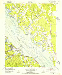 Clay Bank Virginia Historical topographic map, 1:24000 scale, 7.5 X 7.5 Minute, Year 1952