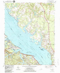Clay Bank Virginia Historical topographic map, 1:24000 scale, 7.5 X 7.5 Minute, Year 1984