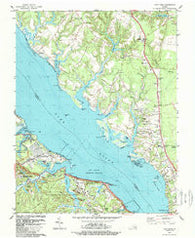 Clay Bank Virginia Historical topographic map, 1:24000 scale, 7.5 X 7.5 Minute, Year 1984