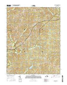 Clayville Virginia Current topographic map, 1:24000 scale, 7.5 X 7.5 Minute, Year 2016