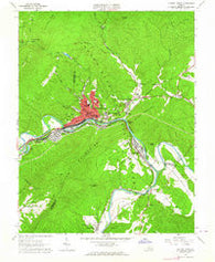 Clifton Forge Virginia Historical topographic map, 1:24000 scale, 7.5 X 7.5 Minute, Year 1962