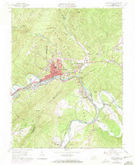 Clifton Forge Virginia Historical topographic map, 1:24000 scale, 7.5 X 7.5 Minute, Year 1962