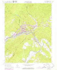 Clifton Forge Virginia Historical topographic map, 1:24000 scale, 7.5 X 7.5 Minute, Year 1962