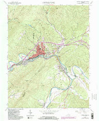 Clifton Forge Virginia Historical topographic map, 1:24000 scale, 7.5 X 7.5 Minute, Year 1962