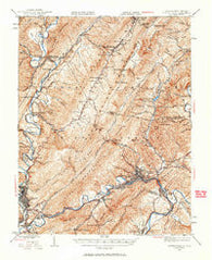Clifton Forge Virginia Historical topographic map, 1:62500 scale, 15 X 15 Minute, Year 1945