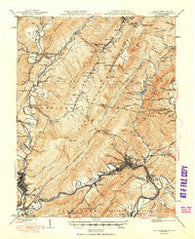 Clifton Forge Virginia Historical topographic map, 1:62500 scale, 15 X 15 Minute, Year 1949