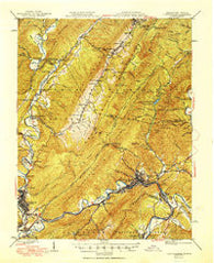 Clifton Forge Virginia Historical topographic map, 1:62500 scale, 15 X 15 Minute, Year 1949