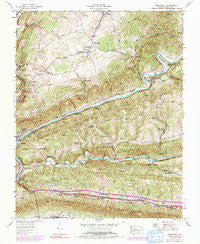 Clinchport Virginia Historical topographic map, 1:24000 scale, 7.5 X 7.5 Minute, Year 1947
