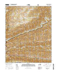 Clinchport Virginia Current topographic map, 1:24000 scale, 7.5 X 7.5 Minute, Year 2016