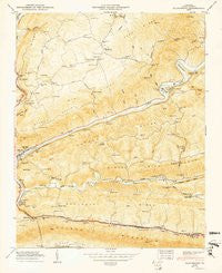 Clinchport Virginia Historical topographic map, 1:24000 scale, 7.5 X 7.5 Minute, Year 1950