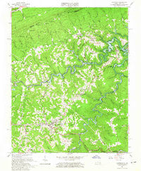 Clintwood Virginia Historical topographic map, 1:24000 scale, 7.5 X 7.5 Minute, Year 1963
