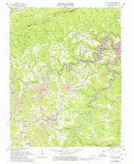Clintwood Virginia Historical topographic map, 1:24000 scale, 7.5 X 7.5 Minute, Year 1963