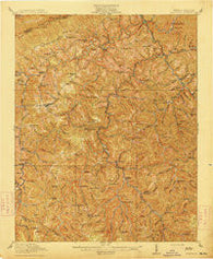 Clintwood Virginia Historical topographic map, 1:62500 scale, 15 X 15 Minute, Year 1915