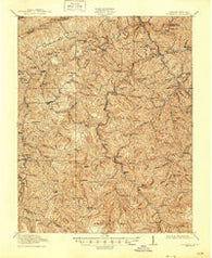 Clintwood Virginia Historical topographic map, 1:62500 scale, 15 X 15 Minute, Year 1915