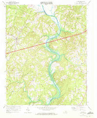 Clover Virginia Historical topographic map, 1:24000 scale, 7.5 X 7.5 Minute, Year 1968