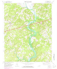 Clover Virginia Historical topographic map, 1:24000 scale, 7.5 X 7.5 Minute, Year 1968
