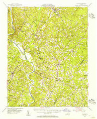 Clover Virginia Historical topographic map, 1:62500 scale, 15 X 15 Minute, Year 1954