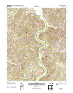 Clover Virginia Historical topographic map, 1:24000 scale, 7.5 X 7.5 Minute, Year 2013