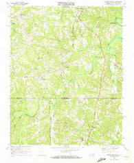 Cluster Springs Virginia Historical topographic map, 1:24000 scale, 7.5 X 7.5 Minute, Year 1968