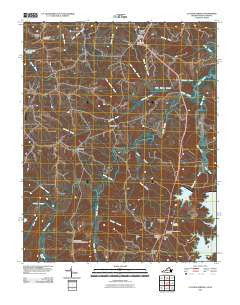 Cluster Springs Virginia Historical topographic map, 1:24000 scale, 7.5 X 7.5 Minute, Year 2010