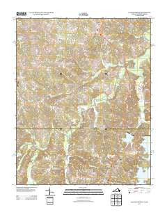 Cluster Springs Virginia Historical topographic map, 1:24000 scale, 7.5 X 7.5 Minute, Year 2013