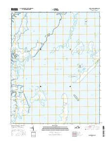 Cobb Island Virginia Current topographic map, 1:24000 scale, 7.5 X 7.5 Minute, Year 2016