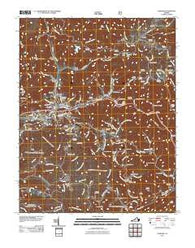Coeburn Virginia Historical topographic map, 1:24000 scale, 7.5 X 7.5 Minute, Year 2011