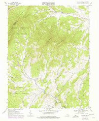 Collierstown Virginia Historical topographic map, 1:24000 scale, 7.5 X 7.5 Minute, Year 1967