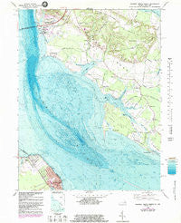 Colonial Beach North Virginia Historical topographic map, 1:24000 scale, 7.5 X 7.5 Minute, Year 1968