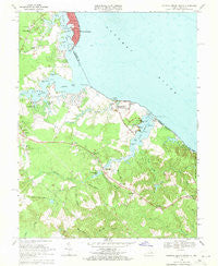 Colonial Beach South Virginia Historical topographic map, 1:24000 scale, 7.5 X 7.5 Minute, Year 1968
