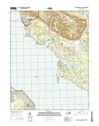 Colonial Beach North Virginia Current topographic map, 1:24000 scale, 7.5 X 7.5 Minute, Year 2016